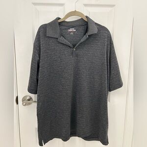 Kirkland Grey Performance Polo Golf Shirt, Sz XL